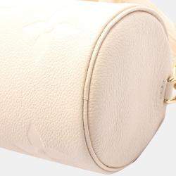Pre Owned Louis Vuitton Creme Monogram Empreinte Papillon BB Shoulder Bag