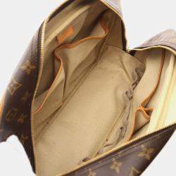 Louis Vuitton Brown Monogram Deauville Bowling Handbag 