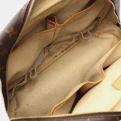 Louis Vuitton Brown Monogram Deauville Bowling Handbag 