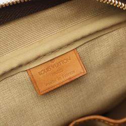 Louis Vuitton Brown Monogram Deauville Bowling Handbag 