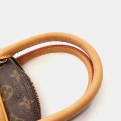 Louis Vuitton Brown Monogram Deauville Bowling Handbag 