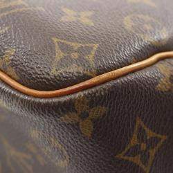 Pre Owned Louis Vuitton Brown Monogram Deauville Bowling Handbag 