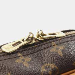 Pre Owned Louis Vuitton Brown Monogram Deauville Bowling Handbag 