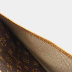 Pre Owned Louis Vuitton Brown Monogram Deauville Bowling Handbag 