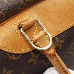 Pre Owned Louis Vuitton Brown Monogram Deauville Bowling Handbag 