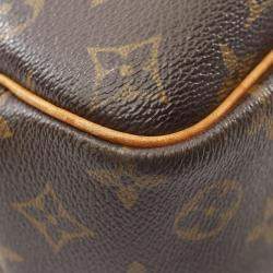Pre Owned Louis Vuitton Brown Monogram Deauville Bowling Handbag 