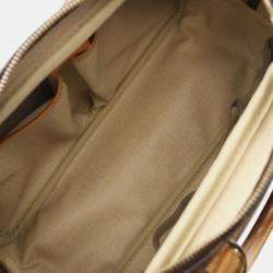 Pre Owned Louis Vuitton Brown Monogram Deauville Bowling Handbag 