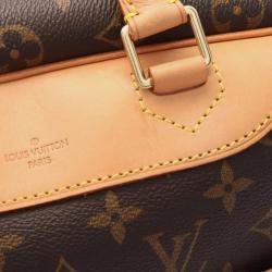 Pre Owned Louis Vuitton Brown Monogram Deauville Bowling Handbag 