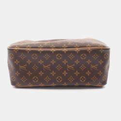 Pre Owned Louis Vuitton Brown Monogram Deauville Bowling Handbag 