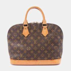 Louis Vuitton Alma Pm Monogram Handbag Pvc Brown