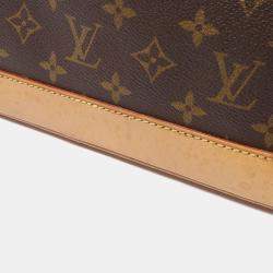 Pre Owned Louis Vuitton Alma Hand Zipped Bag Monogram Canvas Brown  Lv