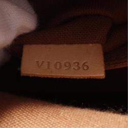 Pre Owned Louis Vuitton Alma Hand Zipped Bag Monogram Canvas Brown  Lv