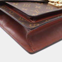 Pre Owned Louis Vuitton Monceau 28 2Way Handbag Monogram Canvas Brown  Lv
