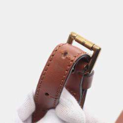 Pre Owned Louis Vuitton Monceau 28 2Way Handbag Monogram Canvas Brown  Lv
