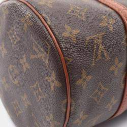 Louis Vuitton Papillon 30 Hand Shoulder Bag Monogram Canvas Leather Old
