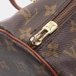 Louis Vuitton Papillon 30 Hand Shoulder Bag Monogram Canvas Leather Old