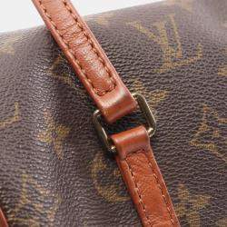 Louis Vuitton Papillon 26 Old Hand Bag Monogram Canvas Leather Brown