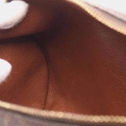 Louis Vuitton Papillon 26 Old Hand Bag Monogram Canvas Leather Brown