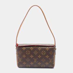 Pre Owned Louis Vuitton Brown Monogram Canvas Recital Shoulder Bag 