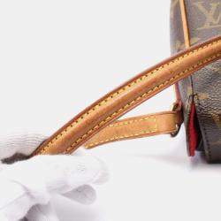 Pre Owned Louis Vuitton Brown Monogram Canvas Recital Shoulder Bag 