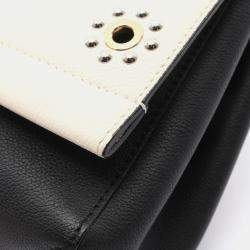 Louis Vuitton White  Leather Lockme II Handbag
