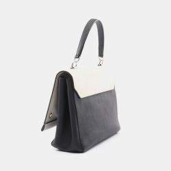 Louis Vuitton White  Leather Lockme II Handbag
