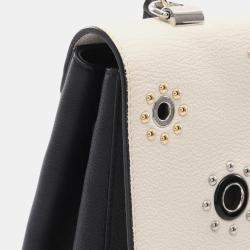 Louis Vuitton White  Leather Lockme II Handbag