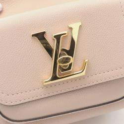 Louis Vuitton Beige Monogram Leather Lockme Bucket Bag