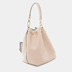 Louis Vuitton Beige Monogram Leather Lockme Bucket Bag