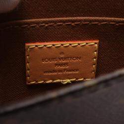 Pre Owned Louis Vuitton Brown Monogram Petit Sac Plat Tote Bag