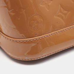 Louis Vuitton Alma Pm Handbag Vernis Leather Beige Poudre  Lv