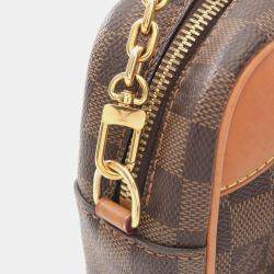 Pre Owned Louis Vuitton Valisette Souple Bb 2Way Handbag Damier Canvas Ebene