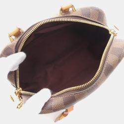 Pre Owned Louis Vuitton Valisette Souple Bb 2Way Handbag Damier Canvas Ebene