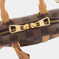 Pre Owned Louis Vuitton Valisette Souple Bb 2Way Handbag Damier Canvas Ebene