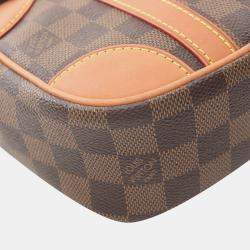 Pre Owned Louis Vuitton Valisette Souple Bb 2Way Handbag Damier Canvas Ebene