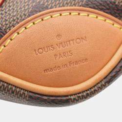 Pre Owned Louis Vuitton Valisette Souple Bb 2Way Handbag Damier Canvas Ebene