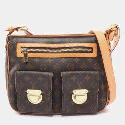 Pre Owned Louis Vuitton Brown Monogram Hudson GM Shoulder Bag