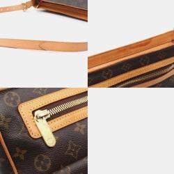 Pre Owned Louis Vuitton Brown Monogram Hudson GM Shoulder Bag