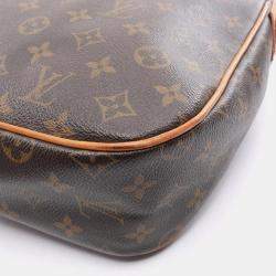 Pre Owned Louis Vuitton Brown Monogram Hudson GM Shoulder Bag