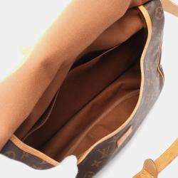 Pre Owned Louis Vuitton Samuel 35 Crossbody Shoulder Bag Monogram Canvas