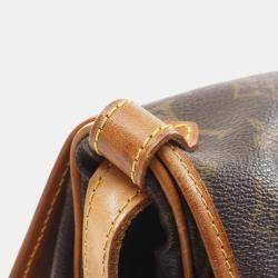 Pre Owned Louis Vuitton Brown Monogram Canvas  Saumur 30 Shoulder Bag