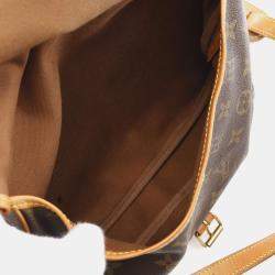Pre Owned Louis Vuitton Brown Monogram Canvas  Saumur 30 Shoulder Bag