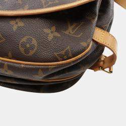 Pre Owned Louis Vuitton Brown Monogram Canvas Saumur 30 Shoulder Bag