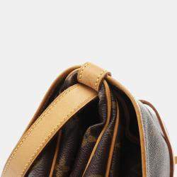 Pre Owned Louis Vuitton Brown Monogram Canvas Saumur 30 Shoulder Bag