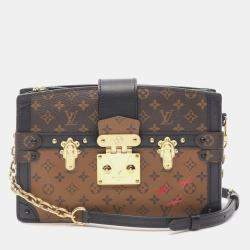 Louis Vuitton   Canvas Reverse Monogram Trunk Clutch Bag