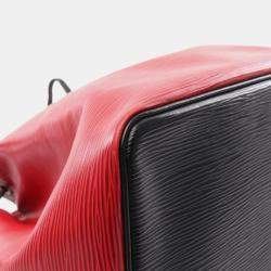 Louis Vuitton Red  Epi Leather Petit Noe Shoulder Drawstring Bag