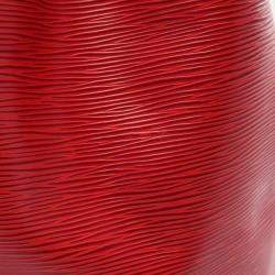 Louis Vuitton Red  Epi Leather Petit Noe Shoulder Drawstring Bag