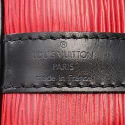 Louis Vuitton Red  Epi Leather Petit Noe Shoulder Drawstring Bag