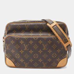 Pre Owned Louis Vuitton Brown Monogram Canvas Nile Shoulder Bag