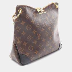 Pre Owned Louis Vuitton Brown Monogram Canvas Odeon NM PM Shoulder Bag 